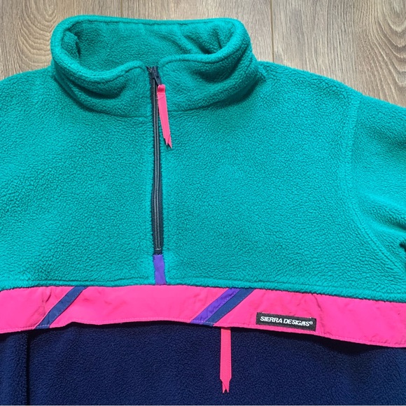 Vintage 90’s Sierra Designs Fleece Half Zip Pullover - Picture 4 of 17